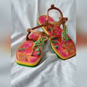 Farm Rio floral pietro sandal size 8